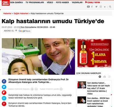 Ordinaryüs Prof. Dr. Afksendiyos Kalangos artık Türkiye'de